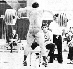 Bench pulling what appears to be 220 kilos