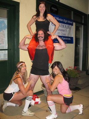 Nice use of the stache and ladies.