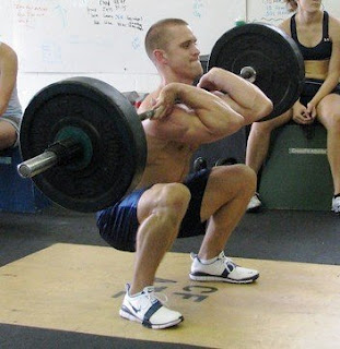 A 5 year old picture of cleans in a conditioning workout. It's possible to maintain technique while fatigued. 