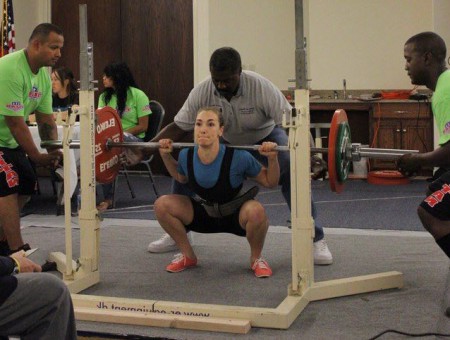 Candice Squats deep